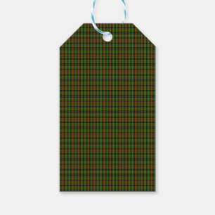 Royal Black Watch Tartan Rutmönster Klassisk Blå Presentetikett