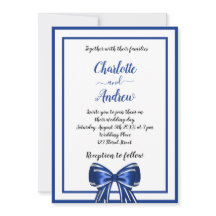 Royal blått blått elegant, kryp bröllop