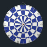 Royal blått och vitt piltavla<br><div class="desc">Royal Blue and White Dart Board</div>