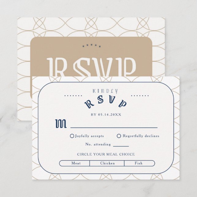 Royal Blått OSA för återförsäljningshölje Tilläggskort (Fram/baksida)