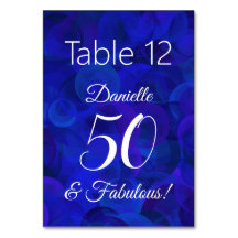 Royal Blue 50 och Fabulous Födelsedagsfest Namn