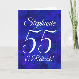 Royal Blue 55 och pensionerad Lycklig Pension Kort