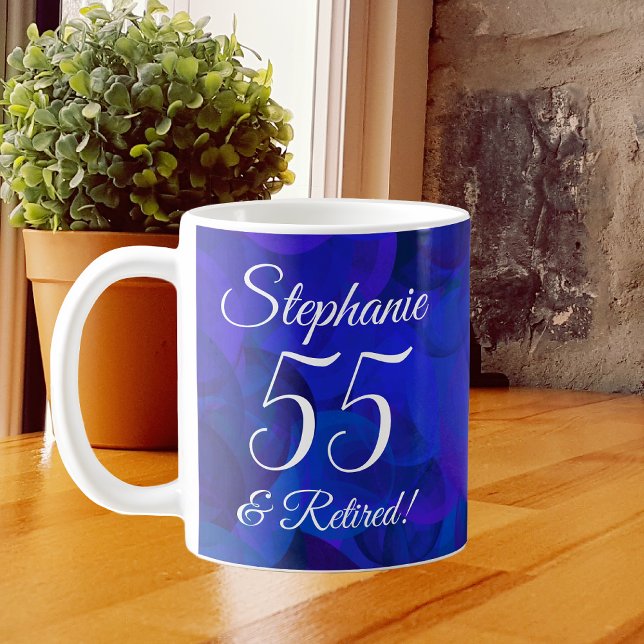 Royal Blue 55 och pensionerad Pension Kaffemugg (Skapare uppladdad)