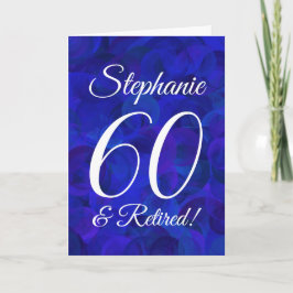 Royal Blue 60 och pensionerad Lycklig Pension Kort