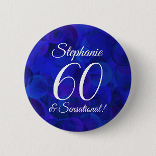Royal Blue 60 och Sensational Födelsedagsfest Knapp
