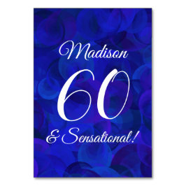 Royal Blue 60 & Sensationell Födelsedagsfest Bordsnummer