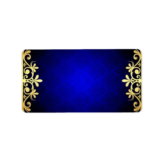 Royal Blue Address Label Lakan Adressetikett (Framsidan)