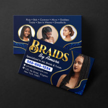 Royal Blue African Hair Braiding Photo Braid Salon