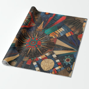 Royal Blue "Ancient Ingenurcles" projektionsyta W Presentpapper
