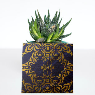Royal Blue and Guld Elegant Classic Baroque Kakelplatta
