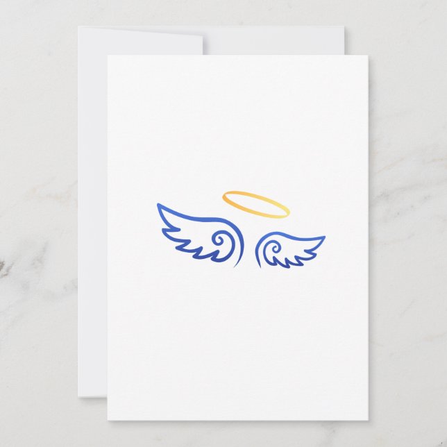 Royal Blue Angel vingar med halo (Framsida)
