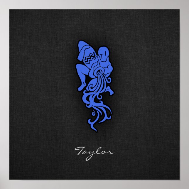Royal Blue Aquarius Poster (Framsidan)