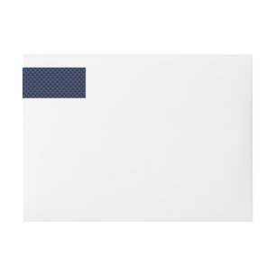 Royal Blue Automotive Carbon Weave Print Etikettband