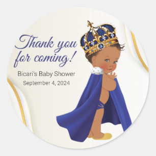 Royal Blue baby Prince medium skin Cupaka Topper Runt Klistermärke