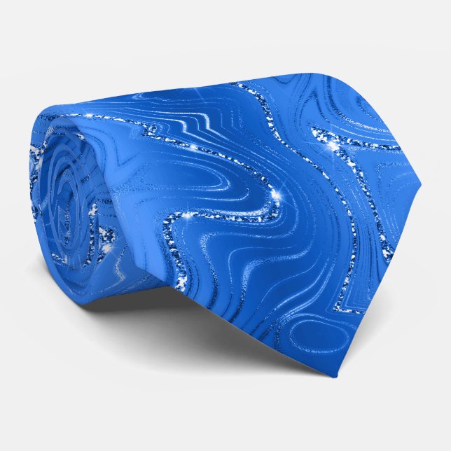 Royal Blue Background White Glitter Slips (Rullad)