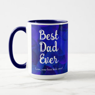 Royal Blue Best Pappa någonsin funnet från barnjul Mugg