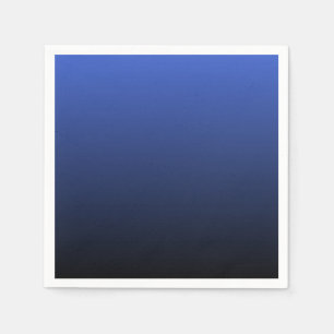 Royal Blue Black Ombre Pappersservett