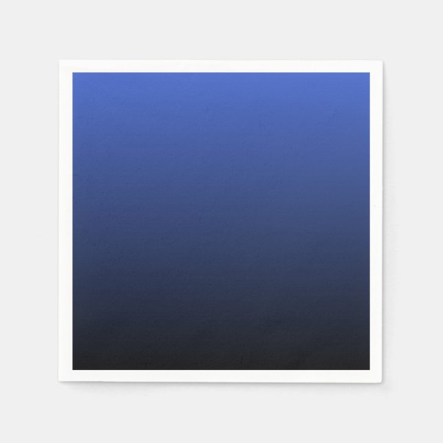 Royal Blue Black Ombre Pappersservett (Framsidan)