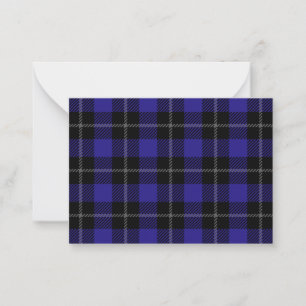Royal Blue Black Play Anteckningskort
