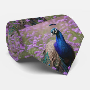 Royal Blue: Blue Peacock in Lavender Fält, Slips