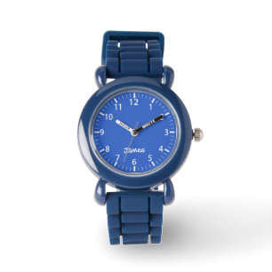 Royal Blue Boys Personlig Barnklocka Armbandsur