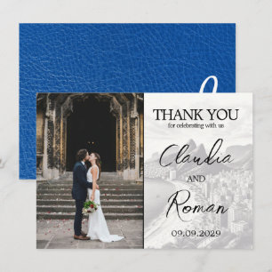 Royal Blue Brasilien Passport Tack Kort