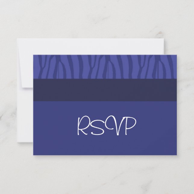 Royal Blue-Bröllop OSA Kort (Framsida)