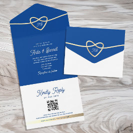 Royal Blue Bröllops QR-kod