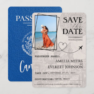 Royal Blue Cancun Passport Spara datum Datumet