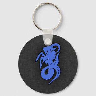 Royal Blue Capricorn Nyckelring