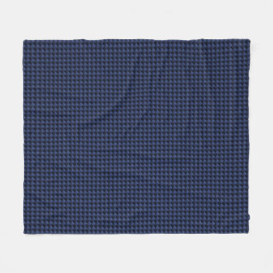 Royal Blue Carbon Fiber Stil Weave Print Fleecefilt