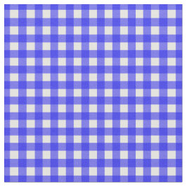 Royal Blue Checked Gingham for Home Canning Lids Tyg
