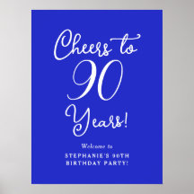 Royal Blue Cheers till 90 års födelsedag Välkomna