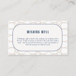 Royal Blue Classic Retro Wishing-brunn Tilläggskort