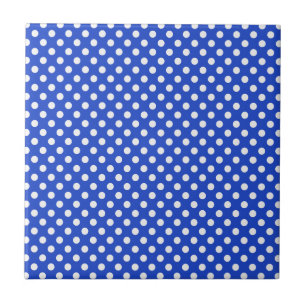 Royal Blue Combination Polka dots av STaylor Kakelplatta