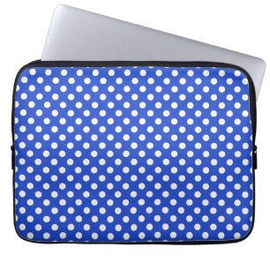 Royal Blue Combination Polka dots av STaylor Laptop Sleeve