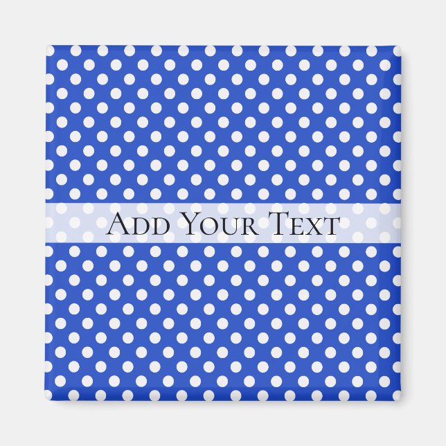 Royal Blue Combination Polka dots av STaylor Magnet (Framsidan)