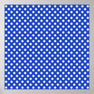 Royal Blue Combination Polka dots av STaylor Poster