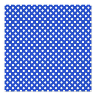 Royal Blue Combination Polka dots by STaylor Fototryck