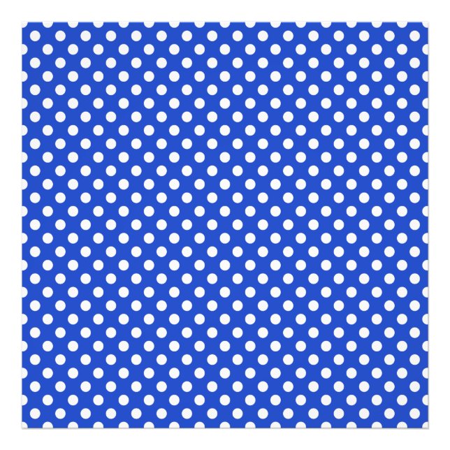Royal Blue Combination Polka dots by STaylor Fototryck (Framsidan)