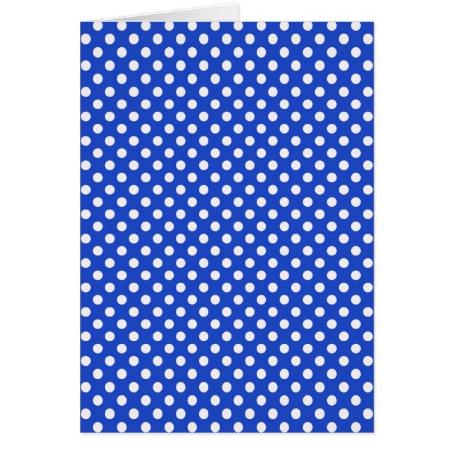 Royal Blue Combination Polka dots by STaylor Hälsningskort (Framsidan)