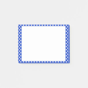 Royal Blue Combination Polka dots by STaylor Post-it Block