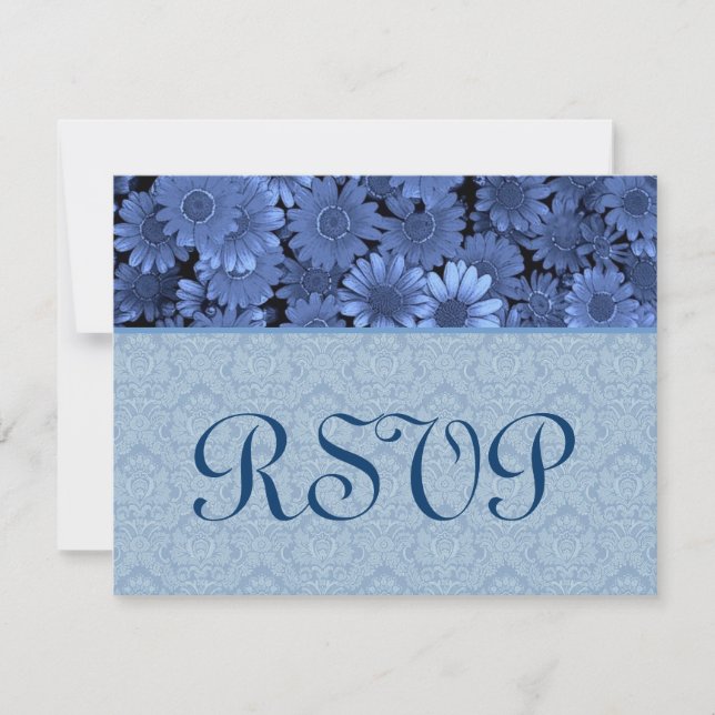 Royal Blue Daisy Damask Wedlings OSA (Framsida)