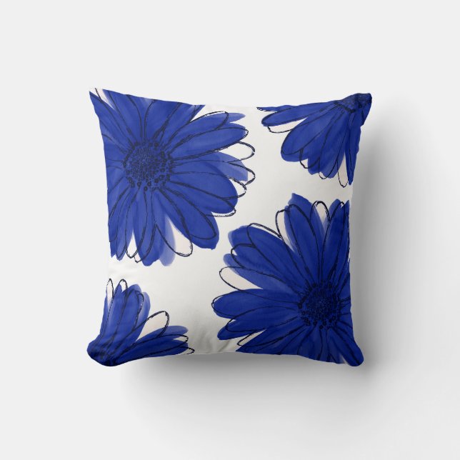 Royal Blue-Daisy Kudde (Framsida)