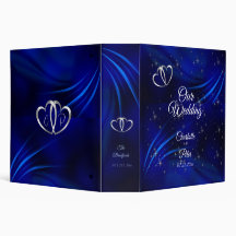 Royal Blue, Diamonds and Heart Bröllop