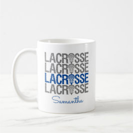 Royal Blue Distress Lacrosse Ord Kaffemugg