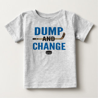 Royal Blue Dump and Change Hockey Baby T Shirt