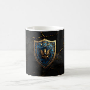 Royal Blue Eagle Crest Gaming Kaffemugg