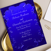 Royal Blue Elegance Bröllop