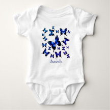 Royal Blue Elegant Whimsique Butterflies